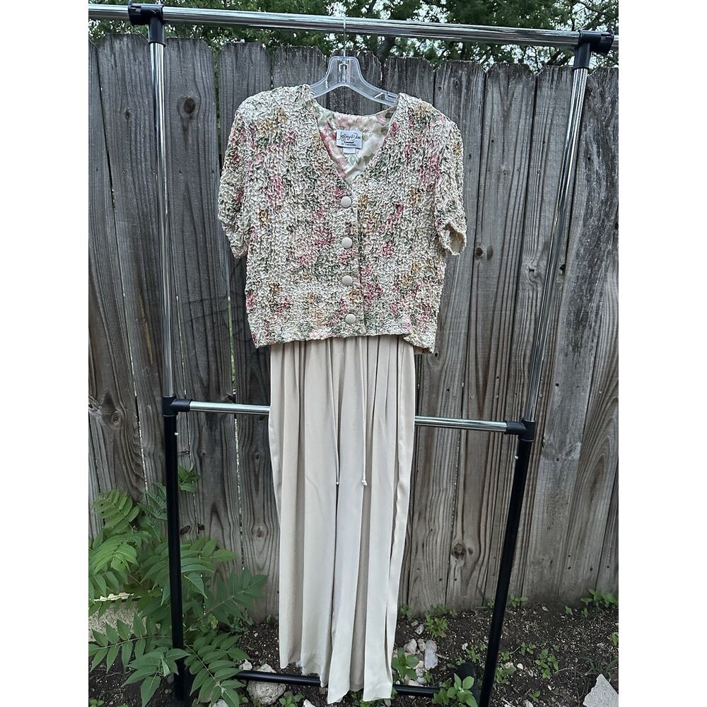 Tom Barra Vintage floral bodysuit | Size 12 | 80's